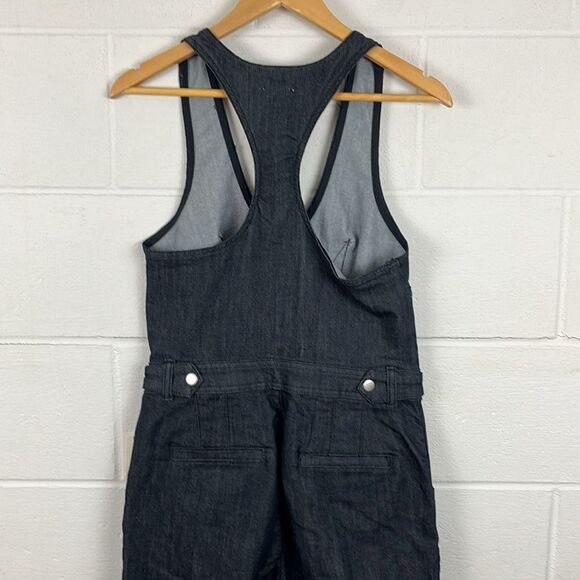 Anthropologie Maeve sleeveless racerback v-neck flare denim jumpsuit NWT Size 6 - Picture 6 of 8